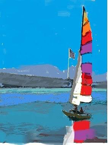 Richard Hyatt Men, Women, and Boats Hoble Cat MDR Digital Painting
